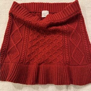 Abercrombie Kids Red Knit Skirt